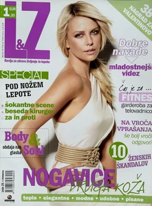 CHARLIZE THERON Kate Moss Pamela Anderson Slovenia Fashion Magazine 2009 - Foto 1 di 10