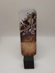 Handmade Vintage Skeleton Reader – Gothic Floral Bookmark - Picture 1 of 2