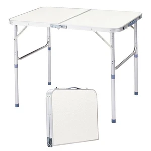 Mesa de picnic plegable portátil de aluminio para acampar al aire libre - Imagen 1 de 17