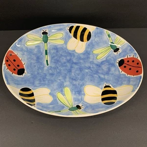 Clay Art Platter ceramic "Bumble" pattern  Large 17" x 13"  Platter - Picture 1 of 7