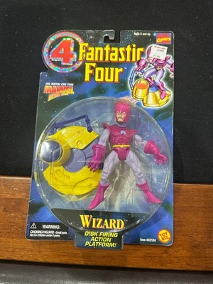 Figura de acción ToyBiz Fantastic Four 1996 - Mago con plataforma de acción de disparo de disco Foto 1 de 2