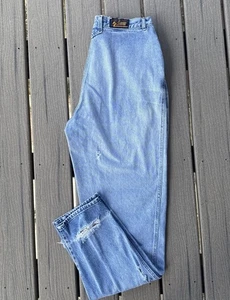 Vintage Rocky Mountain Damenjeans 17/18 (34 x 33) Bareback Riding Denim blau USA 90er - Bild 1 von 11