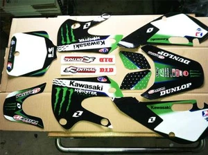 Klx 110 02-09 kx 65 02-23 Kawasaki Graphics only kit  free decal sheet - Picture 1 of 2