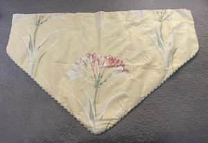 2er Set Thomasville gelb Blumen Volants gefüttert USA Vintage Volant - Bild 1 von 12