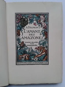 André SALMON " L'amant des amazones " E.O. NUM. sur Pur Fil, 1921 Illustré - Imagen 1 de 2
