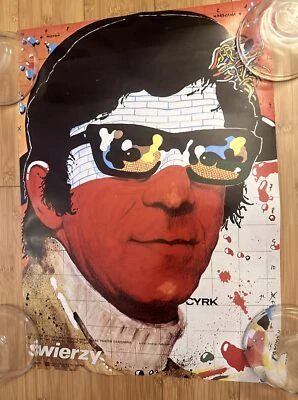 1977 Pôster comercial polonês Vladimir Swierzy Cyrk Andrzej Pagowski Teatr Narodowy - Imagem 1 de 4