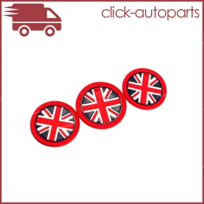 For Mini Cooper 3x Red Durable Rubber Union Jack Anti-Slip Cup Coaster Mat Pad Foto 1 de 4