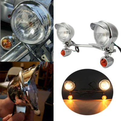 Luz de barra de sinais de mudança de direção para Yamaha V-Star XVS 250 650 950 1100 1300 - Imagem 1 de 4