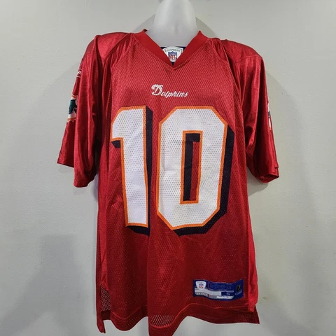 Vintage Chad Pennington Miami Dolphins Reebok NFL Football Jersey small RARE Cover