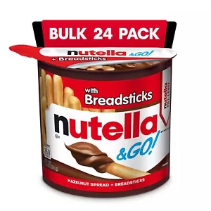 Nutella Go Hazelnut Spread Snack Cups with Breadsticks Pack of 24 - Picture 1 of 7