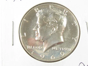 Uncirculated 1969-S Proof Kennedy Half Dollar - #10824-56 - Picture 1 of 2