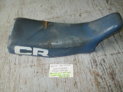 Honda CR125R 1983 asiento azul, 77100-KA3-681 algunos daños Foto 1 de 4