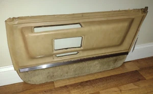 1971-76 Cadillac Fleetwood Sedan Deville TAN Rear Lower Door Panel Pad Armrest - Picture 1 of 9