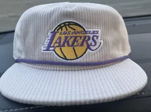 Los Angeles Lakers Adjustable Size Corduroy Cap SGA 12/15/2024 BRAND NEW - Picture 1 of 3