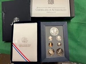 1994 WORLD CUP SOCCER 90% USA Silver Proof Prestige Set--A CRISP FLAWLESS GEM BU - Picture 1 of 14