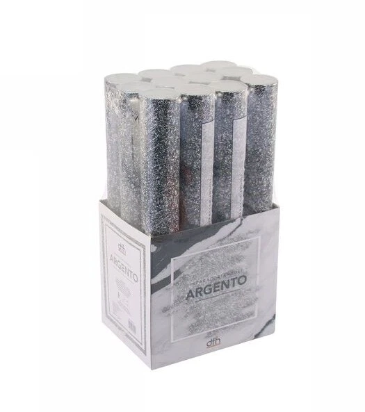 z 12 Tubo Spara Coriandoli Argentati Silver Cannone Feste Compleanni Party dfh - Immagine 1 di 1