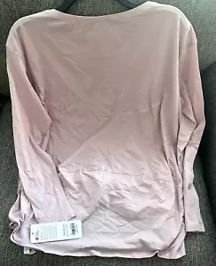 Camisa de Entrenamiento CRZ YOGA Pima Algodón Manga Larga Calce Suelto Cuello Barco Talla XS 0/2 - Imagen 1 de 11