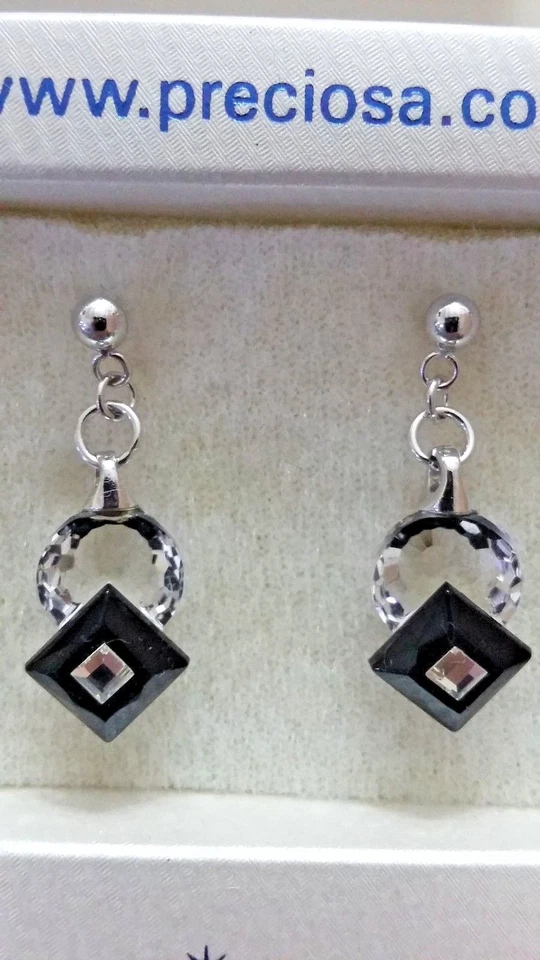 Orecchini argento e cristallo Preciosa 4207 20 - Immagine 1 di 1