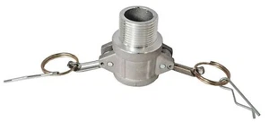New Aluminum 100B Camlock Fitting 1” Female Coupler X 1” Male NPT - Picture 1 of 4