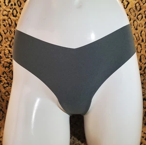 Victoria's Secret Dark Green Floral Lace See Through Back Thong Panty M Sexy - Picture 1 of 12