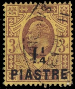 OFICINAS BRITÁNICAS en LEVANTE 32 - Rey Eduardo VII "Provisional" (pb23215) - Imagen 1 de 1