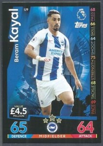 TOPPS MATCH ATTAX EXTRA 2018-19- #U09-BRIGHTON & HOVE ALBION-BERAM KAYAL