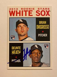 Deunte Heath Signed Topps #107 2013 Rookie Card Chicago White Sox Auto MLB RAD