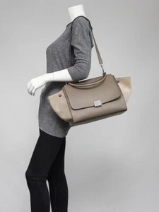 NWT Celine Medium Trapeze Bag In Souris Phoebe Philo - Picture 1 of 10