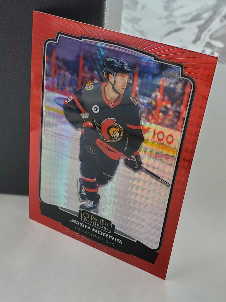 2022-23 O-Pee-Chee Platinum Red Prism #148 Josh Norris 111/199 Senators - Image 1 of 1
