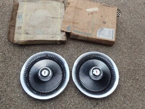 1972-76 Pontiac deluxe turbine finned wheel covers (2), NOS! 486553 Firebird - Picture 1 of 7