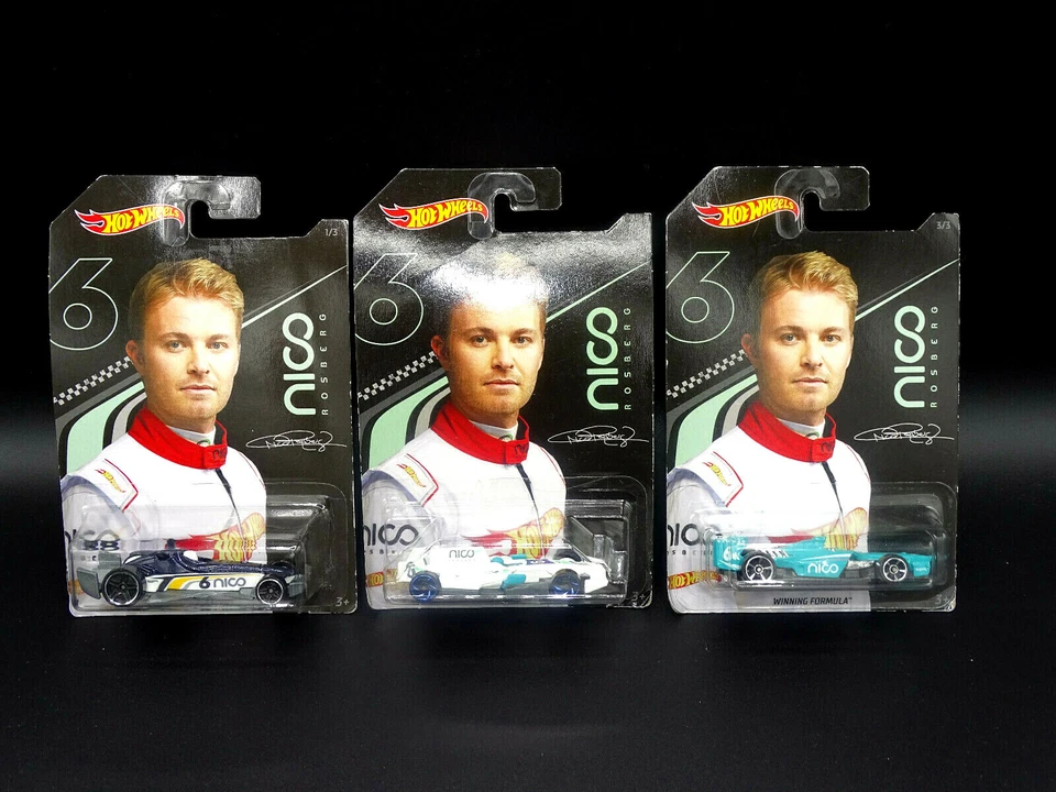 Hot Wheels Nico Rosberg F-Racer F1 Racer und Winning Formula komplette Reihe 3/3 - Bild 1 von 1