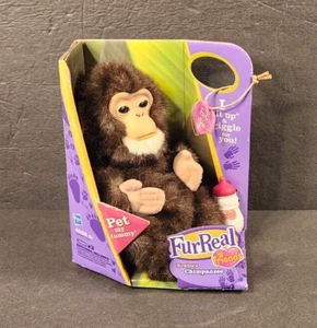 FURREAL FRIENDS: NEWBORN CHIMPANZEE ELECTRONIC BRANDNEU IN BOX 2009 SELTEN FUNKTIONIERT - Bild 1 von 8