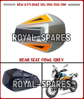 NUEVO KTM "CAPUCHA ASIENTO TRASERO FIBRA CARBONO GRIS" Para DUKE 125/200/250/390 Foto 1 de 4
