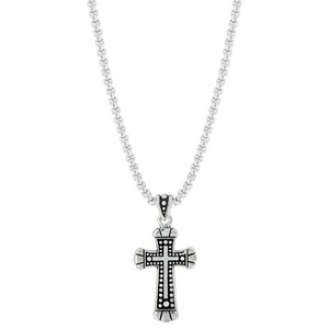 Montana Silversmiths Christian Faith Cross Necklace, Flourish Cross - Picture 1 of 2