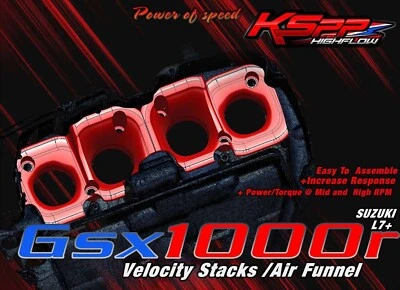 Velocity Stack SUZUKI GSXR1000R 2017-2023  Gixxer Air Intake Funnel - Image 1 of 4