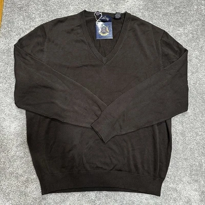 Suéter masculino Allen Solly grande mistura de seda dinheiro antigo vovô - Imagem 1 de 4