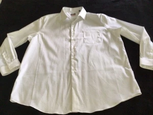 Van Heusen Mens Shirt Size 2XL 18-18 1/2(34-35) Button Up Long Sleeve White - Picture 1 of 5