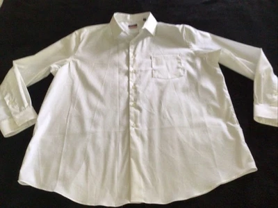 Van Heusen Mens Shirt Size 2XL 18-18 1/2(34-35) Button Up Long Sleeve White - Image 1 of 4
