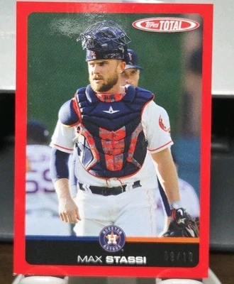 Max Stassi 2019 Topps Total #37A - Red Parallel /10 - HOUSTON ASTROS - Image 1 of 3
