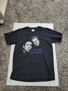 T-shirt Simon And Garfunkel 2004 World Tour taglia media Fruit Of The Loom - Foto 1 di 9
