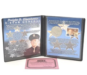 First Commemorative Mint Eisenhower Dollar (1971 to 1987) With Stamp - Picture 1 of 2