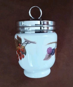Royal Worcester King Egg Coddler RARE Plum Red Berries AND Bramble FREEPOST - Picture 1 of 8