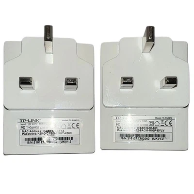 LTP-Link TL-PA4010 AV600 Powerline Adapter White Ethernet Wall Mounted Plug #66 - Image 1 of 3