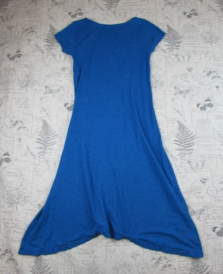 Eileen Fishert Blue Hemp Organic Cotton Asymmetrical Midi Dress womens XS - Image 1 of 4