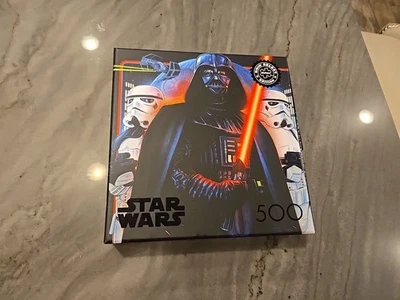 Star Wars Darth Vader Silver Noir Select 500 PC Puzzle Brand New Buffalo Games - Image 1 of 4