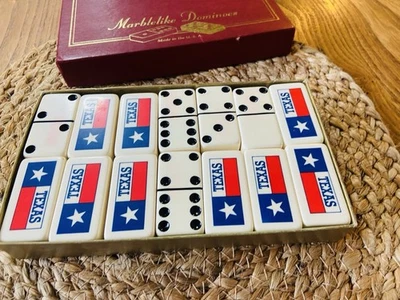 Dominoes Marblelike Dominoes Made In The USA “Texas” - Image 1 of 4