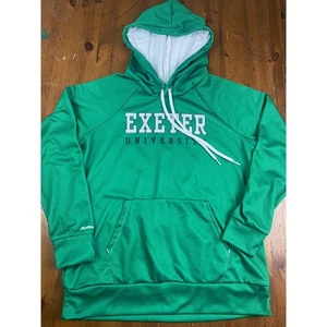 Exeter University Youth Hoodie Green Panther Thread Pullover Sweatshirt - Picture 1 of 7