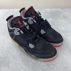 Jordan 4 Retro Black Cement Men's Sneakers Size 10.5 US - 308497-089 - Picture 1 of 14