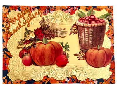 HANDMADE  THANKSGIVING  CARD WITH ENVELOPE One of a Kind  NEW Free Shipping - Image 1 of 2
