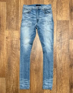Amiri Ripped Light Blue Jeans Slim Fit Denim Pants - Picture 1 of 18